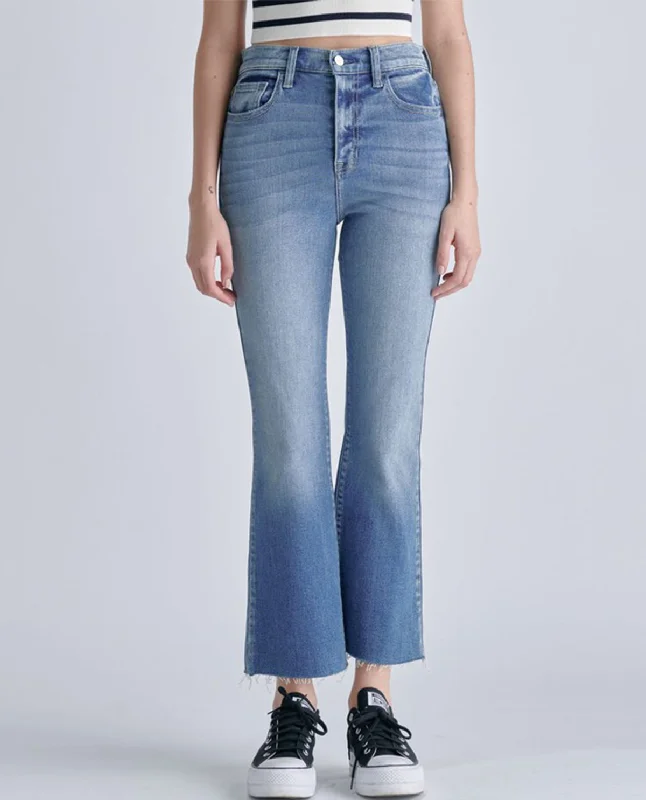 Budget Friendly Fashion Cello High Rise Crop Flare Jeans