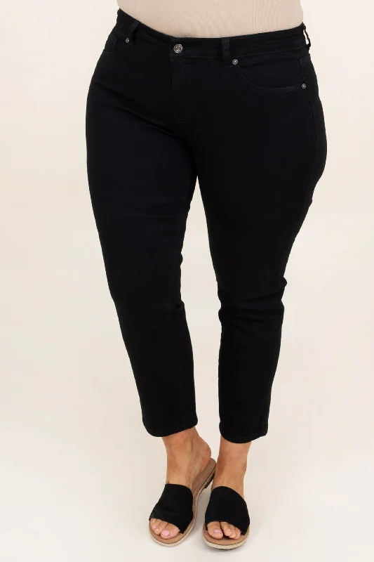 Feminine Charm Blaze The Trail Jeggings, Black