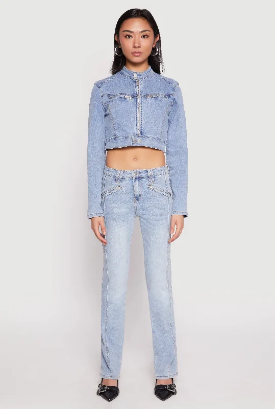 Everyday Fashion Almost Famous Acid Wash Pintuck Jeans