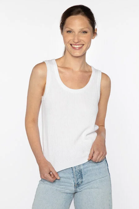 Versatile Outfits Kinross Cashmere Rib Tank