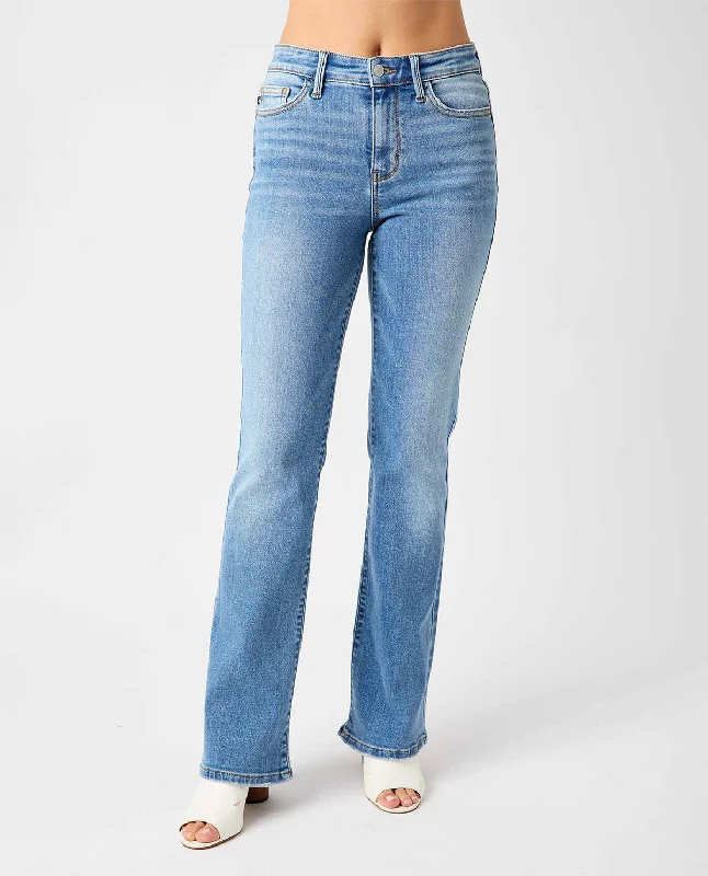 Limited Time Offer Judy Blue Mid-Rise Vintage Bootcut Jeans