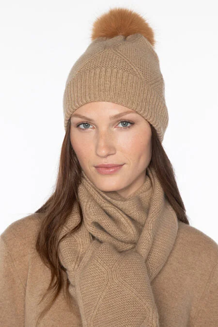 Free Spirited Fashion Kinross Cashmere Luxe Cable Hat