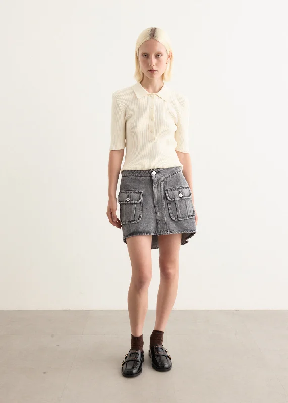 Hot Brand Discounts Patch Pocket Mini Skirt