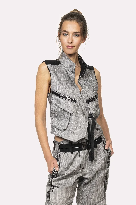 Casual Yet Stylish Separates Original Vest - Grey Melange