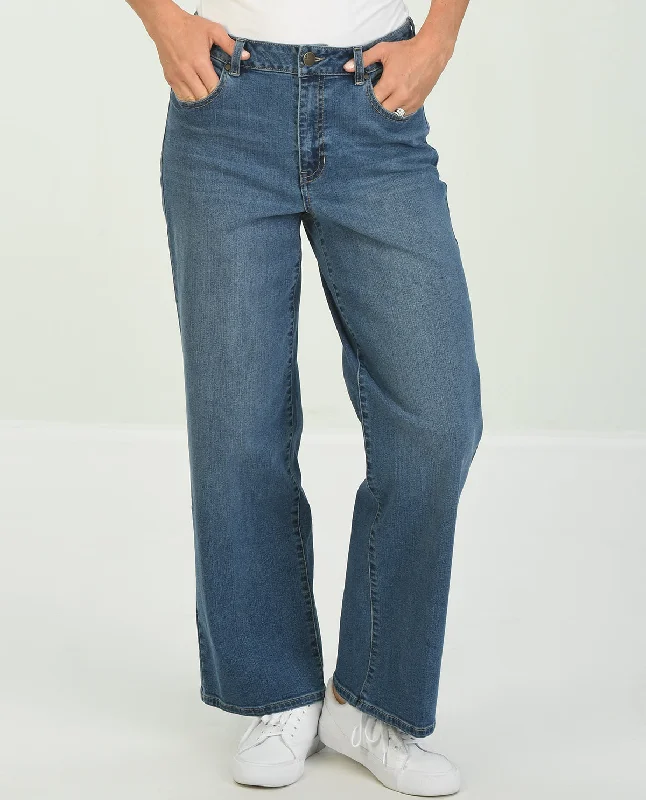 Mid Season Sale D Jeans Basic Wide Leg Jean