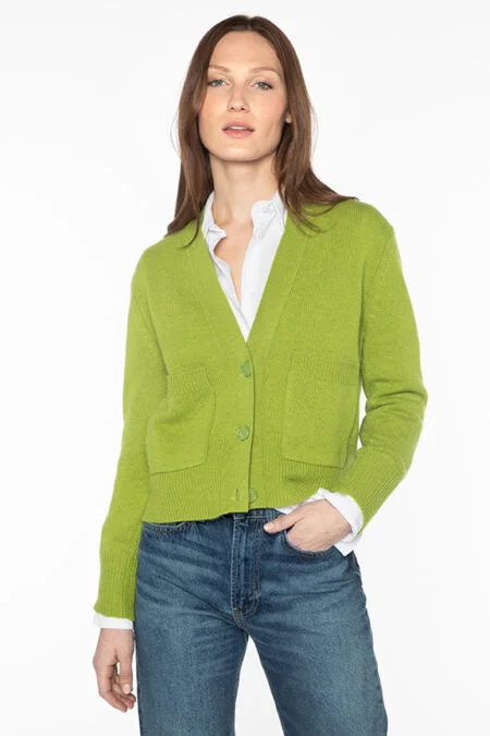 New In This Season Kinross Cashmere Pocket Vee Cardigan