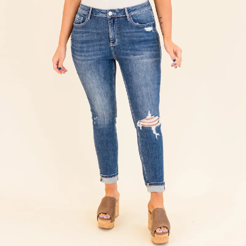 Hot Styles Jump Out Jeans, Dark Wash