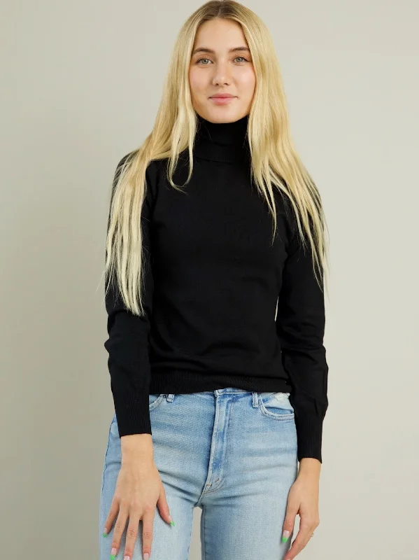 All Season Fashion Collection Blythe Turtleneck - Black