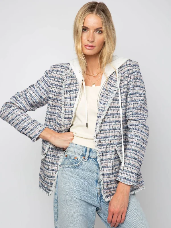 Exclusive Deals Online Veronica Plaid Dickie Tweed Jacket - Navy Combo