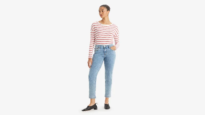 Vibrant Prints Levi's® Women's Mid-Rise Boyfriend Jeans