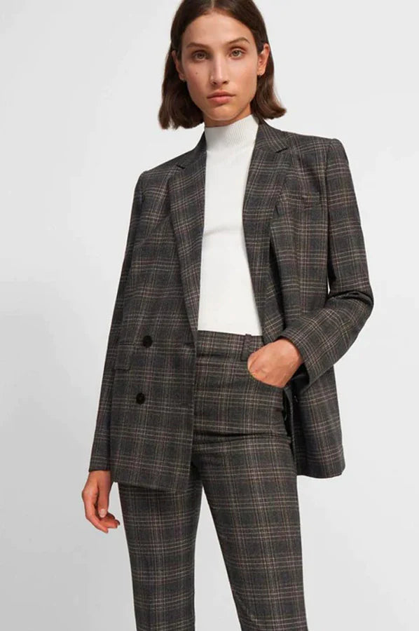 Versatile Outfits Plaid Wool Piazza Jacket - Multi