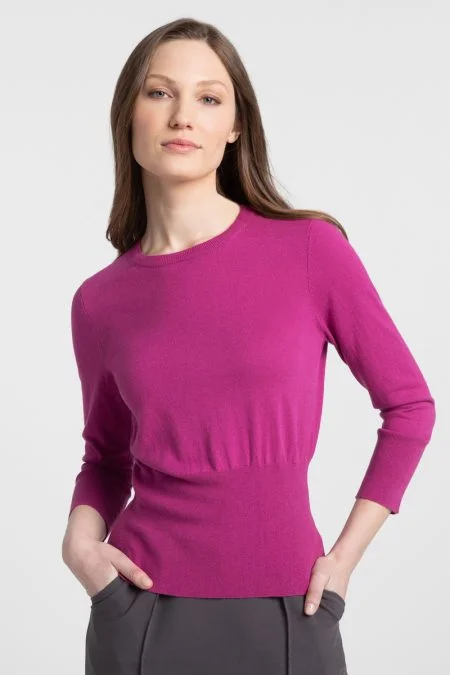 Women's Fashion Hotspots Kinross Cashmere Hi Rib Crew