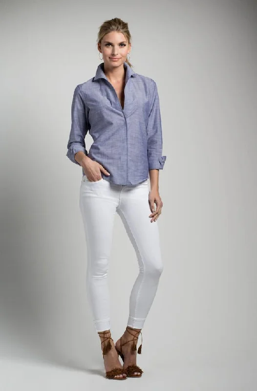 Graceful Fashion Sarah Alexandra Signature Shirt: Denim does the Country Club