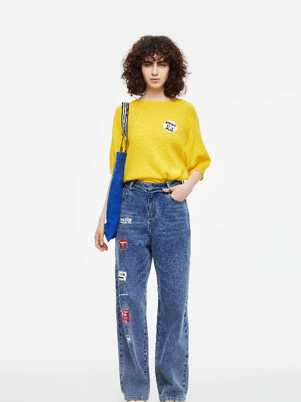 Trendy Urban Attire 'LA Signs'  Jeans