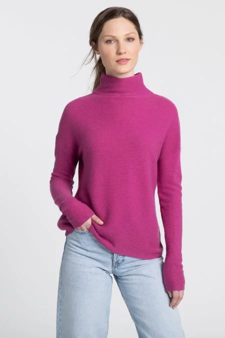 Huge Price Cut Kinross Cashmere Textured Slouchy Funnel