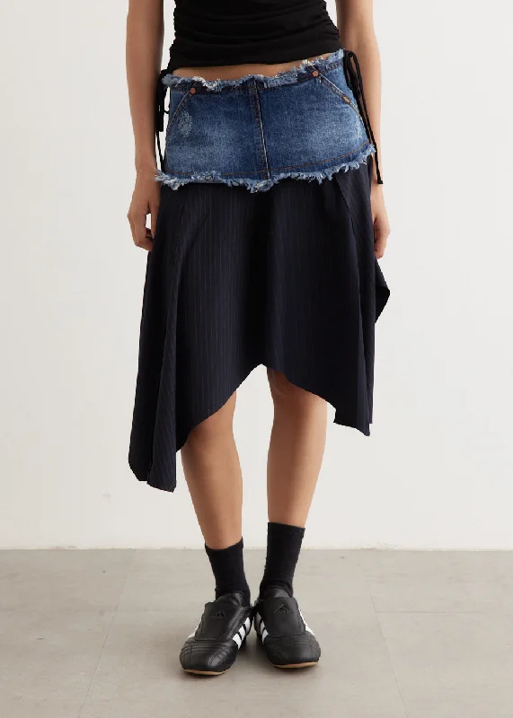 Crazy Discounts, Hurry Up Denim Combination Fairy Skirt