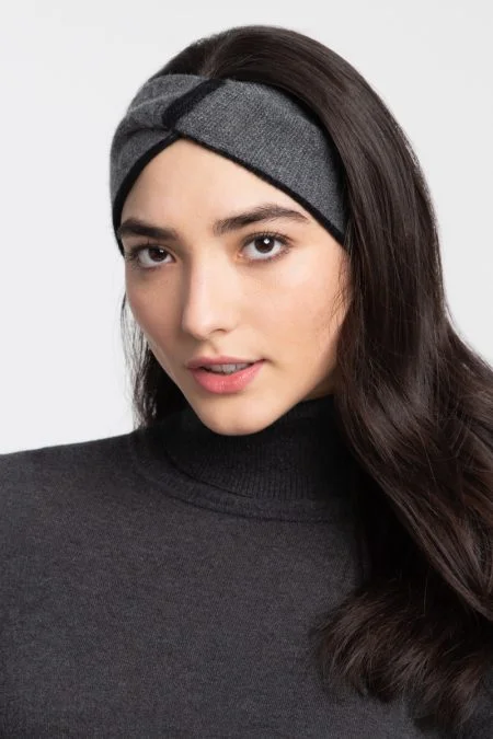 Hot Trends Kinross Cashmere Colorblock Twisted Headband