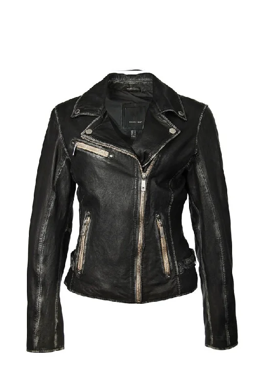 Modern Romance Sofia Leather Jacket - Black