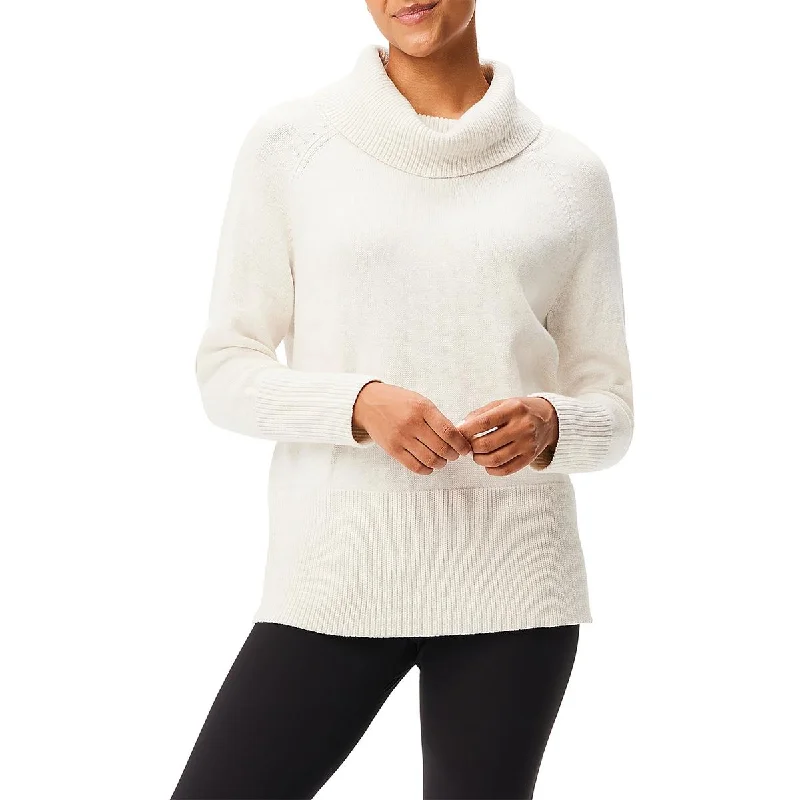 Soft Textures Womens Knit Cotton Stretch Turtleneck Sweater