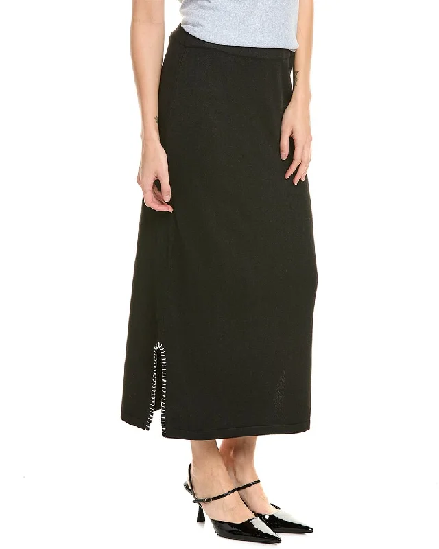 Statement Piece Vince Camuto Whipstitch Midi Skirt