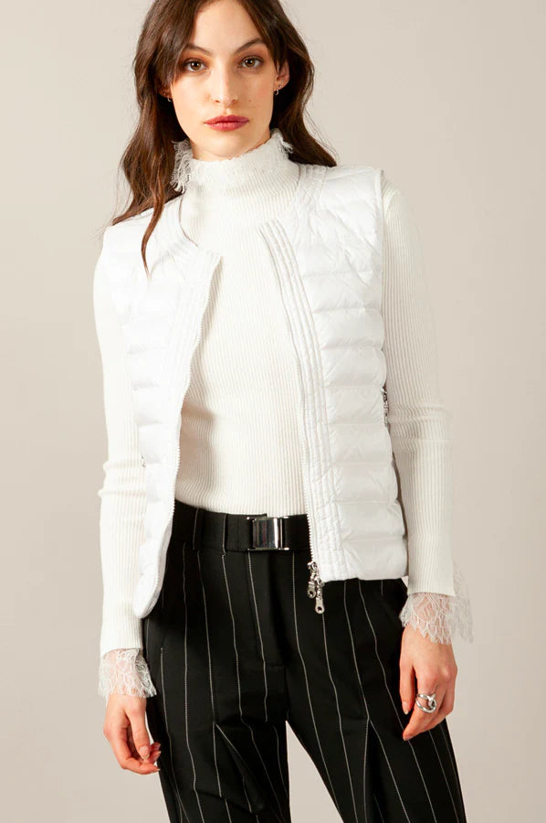 Best Sellers Alexia Puff Vest - White